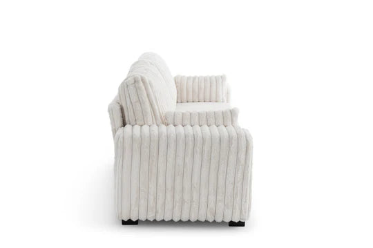 Beige Jumbo Cord 3 Seater Sofa DIMORA