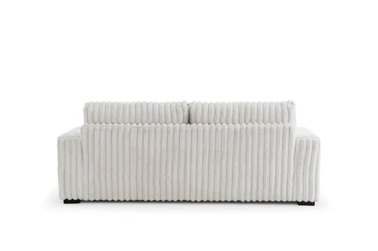 Beige Jumbo Cord 3 Seater Sofa DIMORA