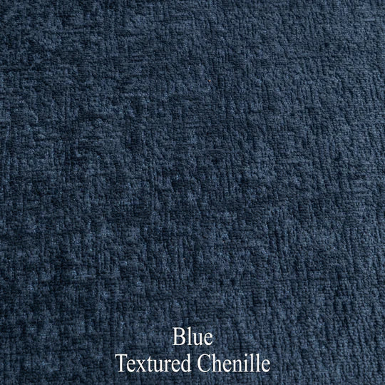 Textured Chenille Blue Left Hand Facing Corner Sofa SCALO