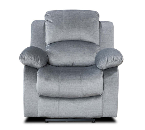 Chenille Fabric Grey Electric Recliner Chair SETTEE