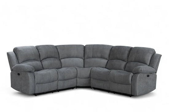 Dark Grey Fabric 2C2 Electric Recliner Corner Sofa SETTEE
