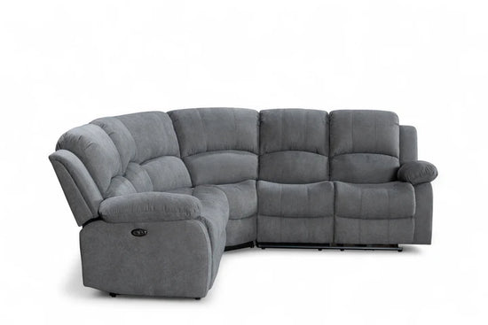Dark Grey Fabric 2C2 Electric Recliner Corner Sofa SETTEE