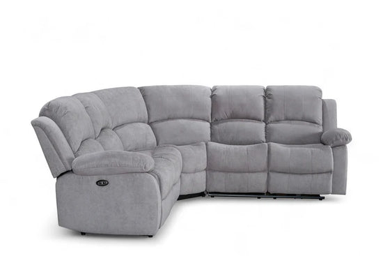 Light Grey Fabric 2C2 Electric Recliner Corner Sofa SETTEE