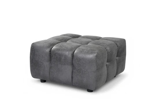 Faux Leather Suede Grey POGGIAPIEDI