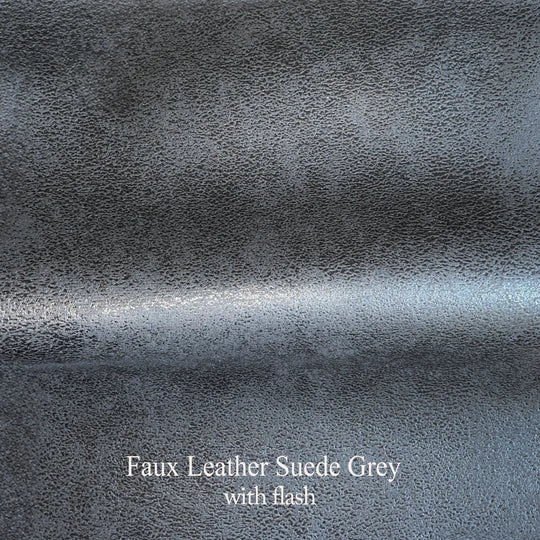 Faux Leather Suede Grey POGGIAPIEDI