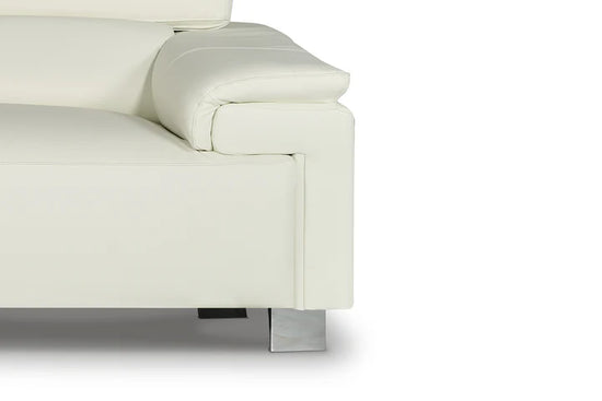 Genuine Leather White 2C2 Corner Sofa VENTO(1)