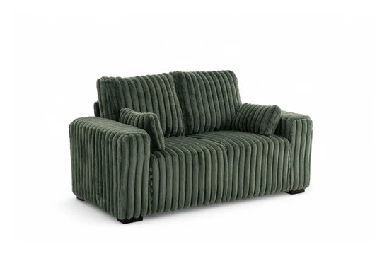 Green Jumbo Cord 2 Seater Sofa PORTO