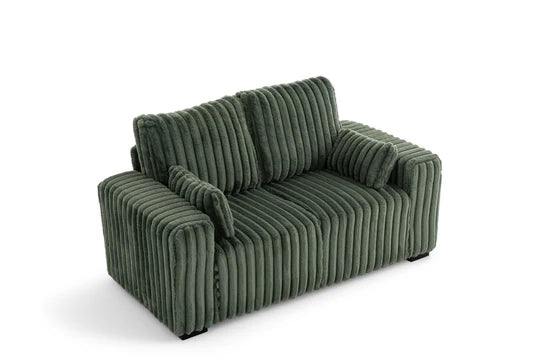 Green Jumbo Cord 2 Seater Sofa PORTO