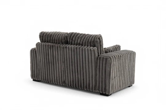 Grey Jumbo Cord 2 Seater Sofa PORTO