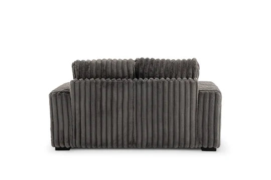 Grey Jumbo Cord 2 Seater Sofa PORTO