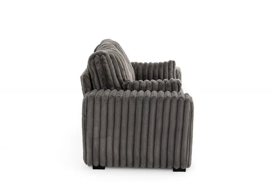 Grey Jumbo Cord 2 Seater Sofa PORTO