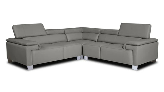 Genuine Leather Grey 2C2 Corner Sofa VENTO