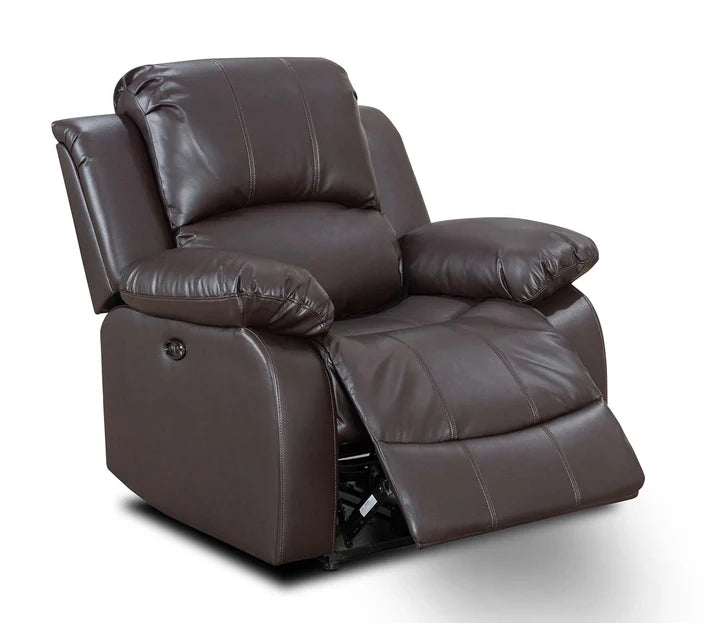Faux Leather Brown Electric Recliner Chair SETTEE