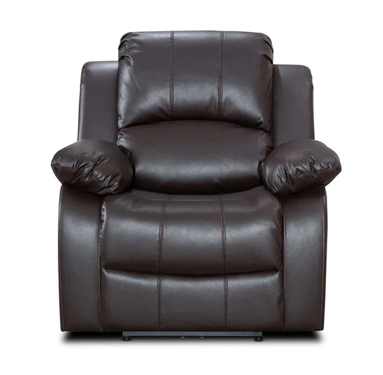 Faux Leather Brown Electric Recliner Chair SETTEE