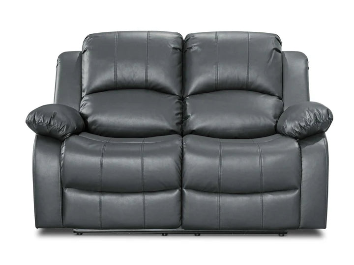 Faux Leather Grey 2 Seater Electric Recliner Sofa SETTEE
