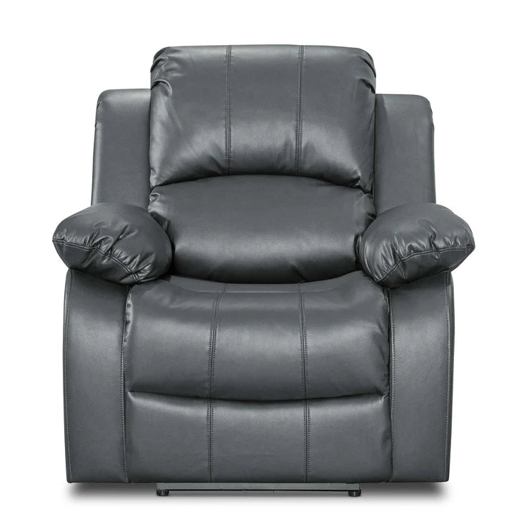 Faux Leather Grey Electric Recliner Chair SETTEE