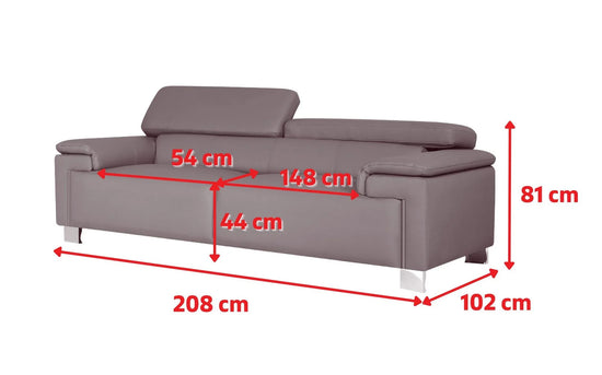 Faux Leather Suede Brown 3 + 2 Seater Sofa Set VENTO