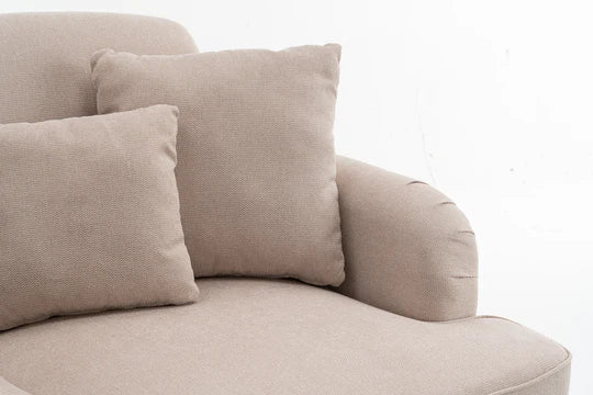 Fabric Beige 3 Seater Sofa STILE