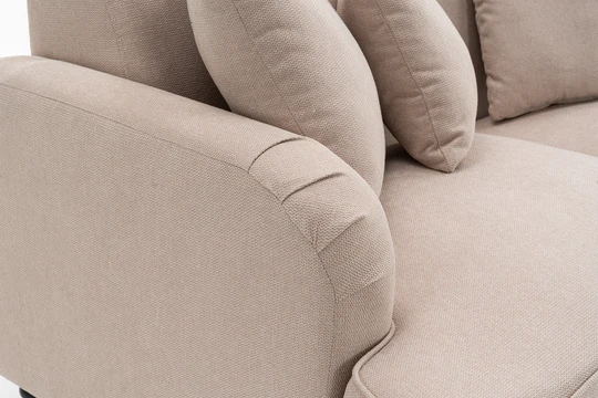Fabric Beige 3 Seater Sofa STILE