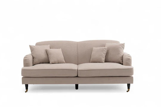 Fabric Beige 3 Seater Sofa STILE
