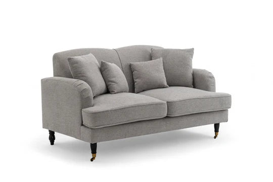 Fabric Light Grey 2 Seater Sofa STILE