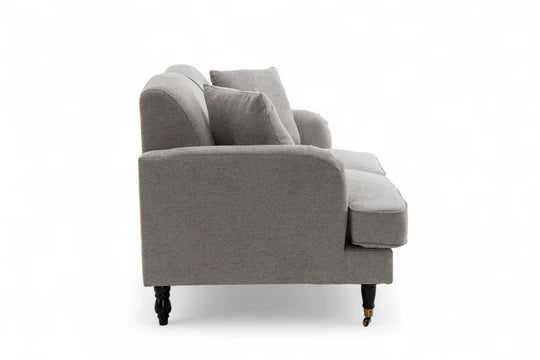 Fabric Light Grey 2 Seater Sofa STILE
