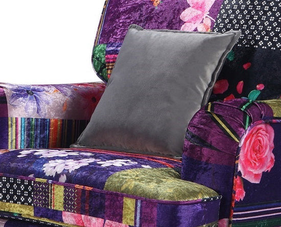 Patchwork Fabric 1 Seater Bella Sofa ASBURY