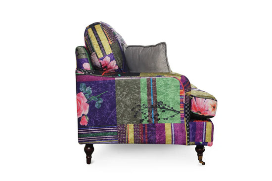 Patchwork Fabric 3 Seater Bella Sofa ASBURY