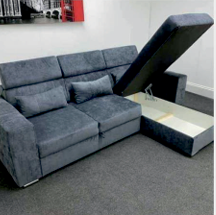 Grey Fabric  Corner Sofabed  LUKASZ