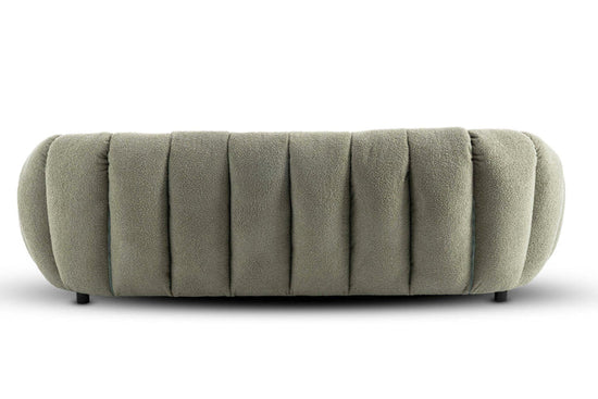 Teddy Boucle Fabric Sage Green 3 + 1 Seater Sofa Set DIVANO LETTO