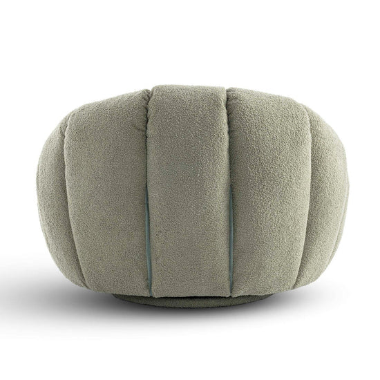 Teddy Boucle Fabric Sage Green 3 + 1 Seater Sofa Set DIVANO LETTO