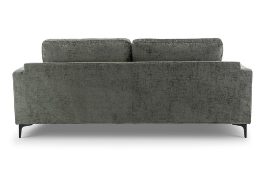 Textured Chenille Green 3 Seater Sofa QUARTIERE