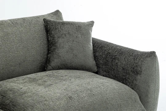 Textured Chenille Green 2 Seater Sofa ARTIGIANATO