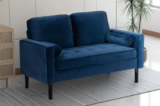 Velvet Blue 2 Seater Sofa ACCESSO
