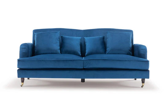 Velvet Blue 3 Seater Sofa STILE