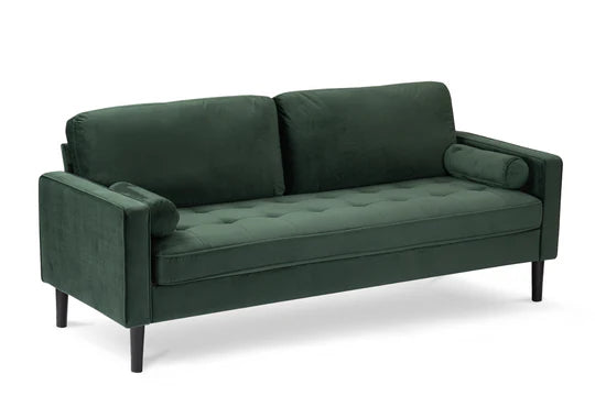 Velvet Bottle Green 3 + 2 Seater Sofa Set ACCESSO