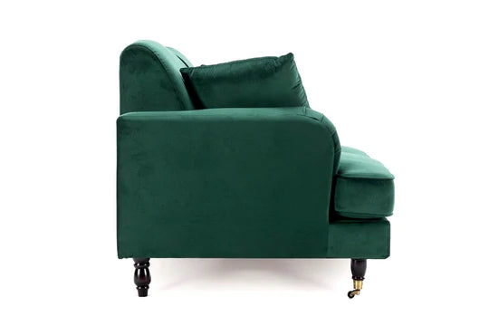 Velvet Emerald Green 2 Seater Sofa STILE
