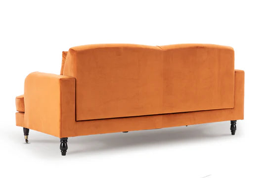 Velvet Orange 3 + 2 Seater Sofa Set STILE
