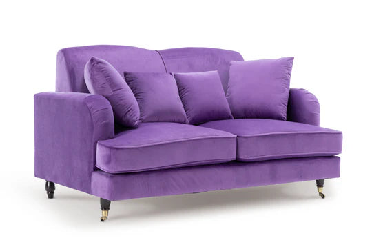 Velvet Purple 3 + 2 Seater Sofa Set STILE
