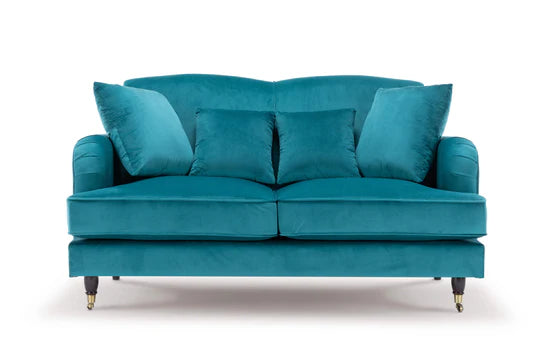 Velvet Teal 2 Seater Sofa STILE
