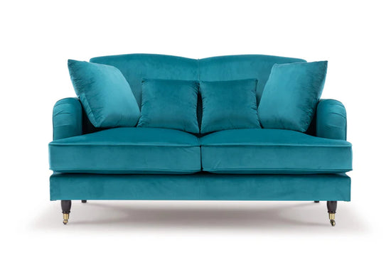 Velvet Teal 2 Seater Sofa TRADIZIONE