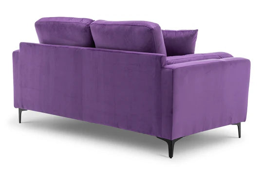 Velvet Purple 2 Seater Sofa QUARTIERE
