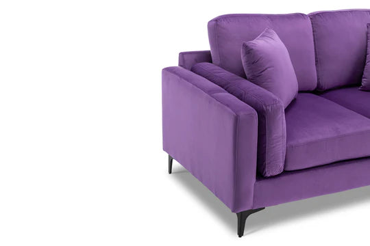 Velvet Purple 2 Seater Sofa QUARTIERE