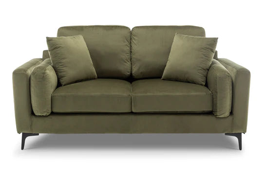 Velvet Sage Green 2 Seater Sofa QUARTIERE