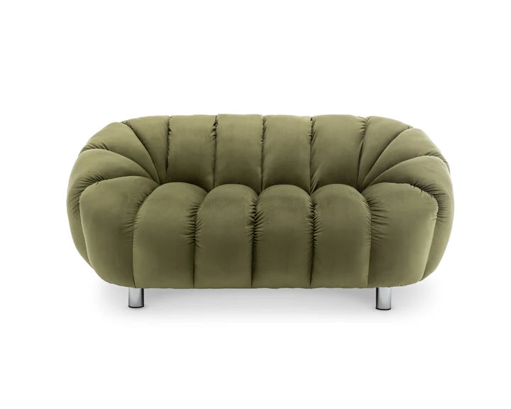 Velvet Sage Green 2 Seater Sofa CANAPÉ