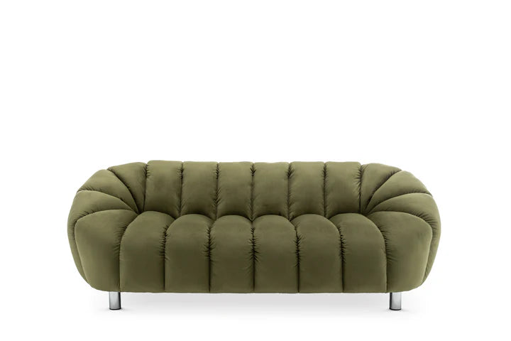 Velvet Sage Green 3 Seater Sofa CANAPÉ