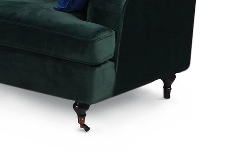Velvet Bottle Green 3 + 2 Seater Bella Sofa Set ASBURY