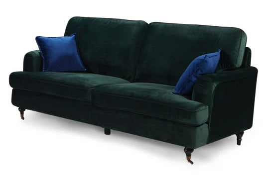 Velvet Bottle Green 3 + 2 Seater Bella Sofa Set ASBURY