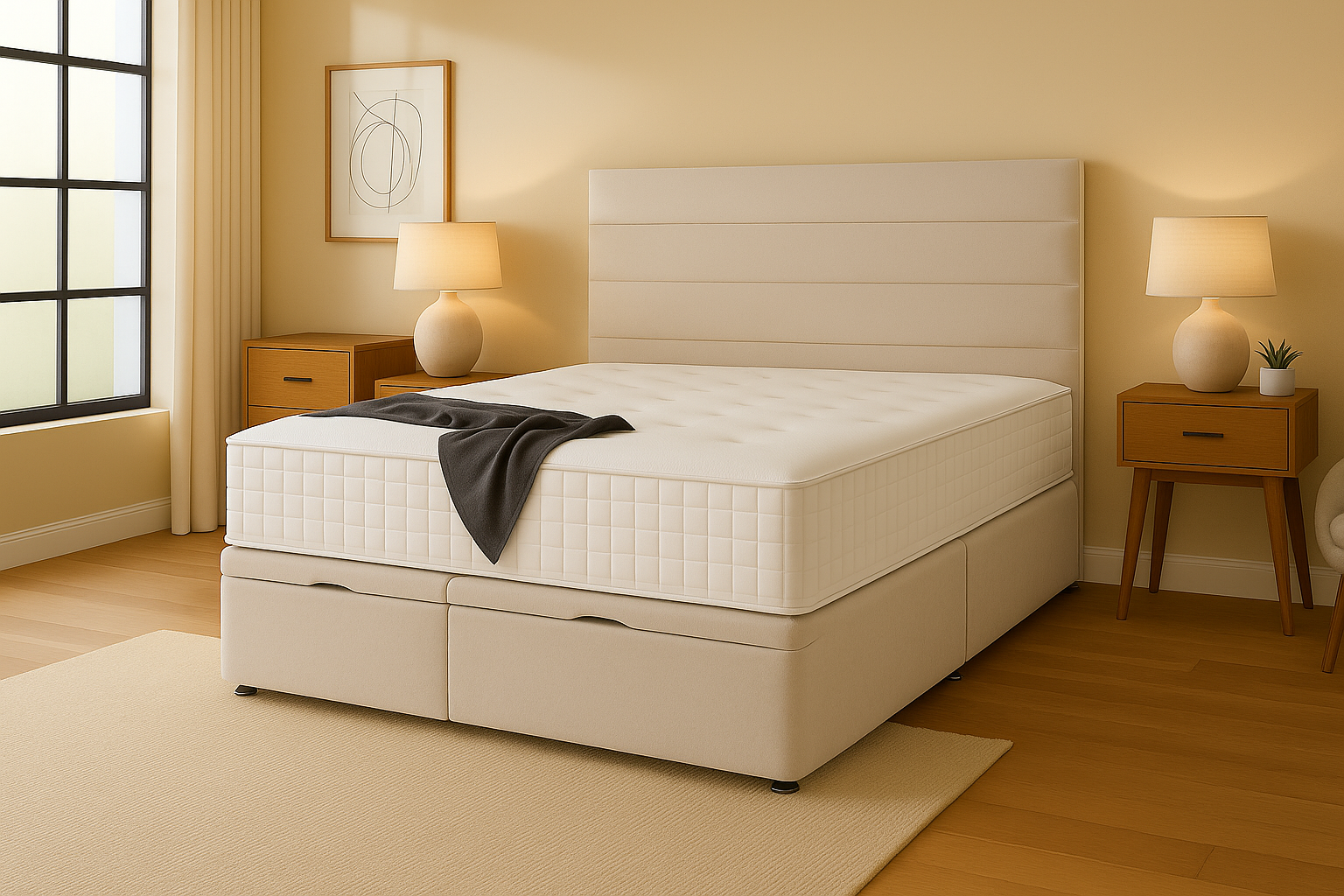 coffee plush bed