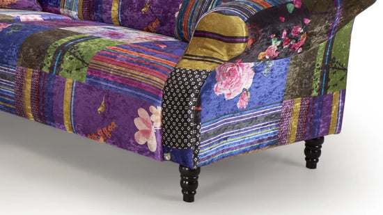 Fabric Patchwork 2c2 Seater Corner Sofa AVICI GRIDA